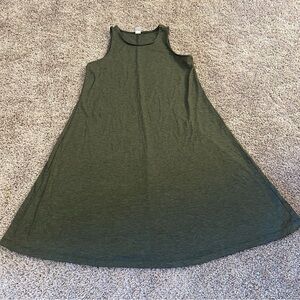 {Old Navy} Sleeveless Slub-Knit Swing Dress - Green